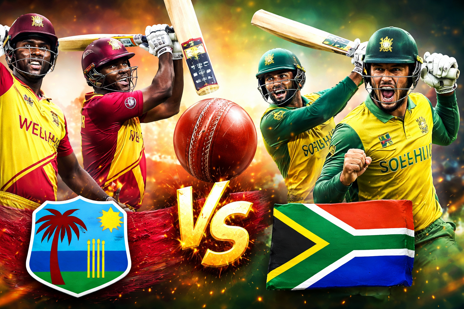 West Indies vs South Africa Match Scorecard