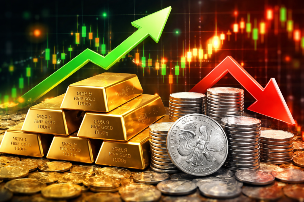 Gold vs Silver Price Today